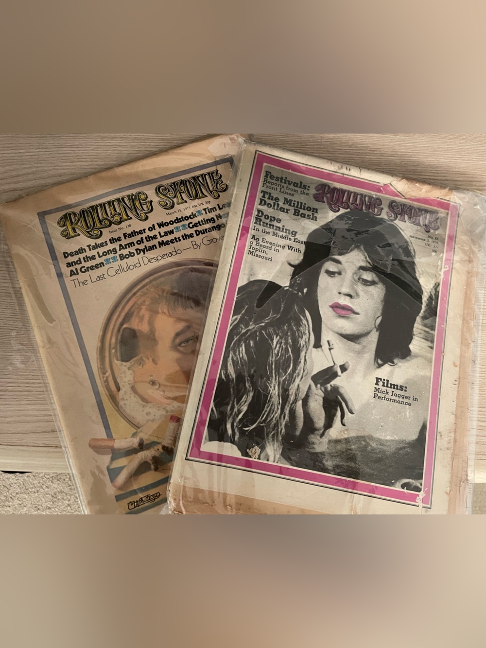 Rolling Stone Vintage Magazines— 1970 & 1973